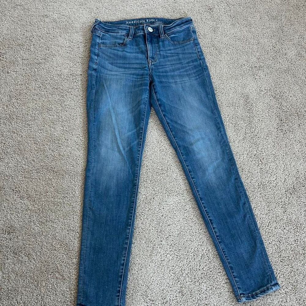 American-eagle Women's Blue and Navy Jeans
